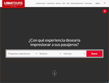 Tablet Screenshot of limatours.com.pe